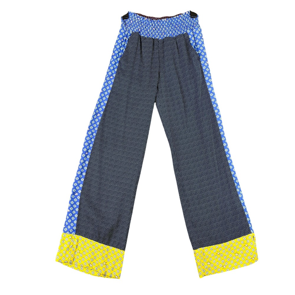 Aerie Patchwork Lounge Pants Women‎ XS Boho Wide Leg Soft Pajama Cozy Chic